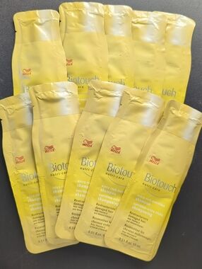 Wella Biotouch Nutri-Care Shampoo Single-Use Yellow Sachets 10pc Bundle